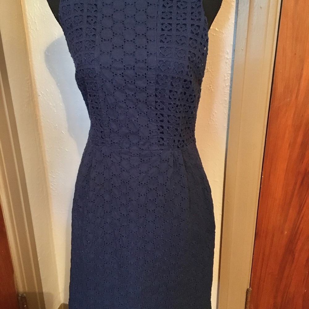 Old Navy Dark Navy Blue Cotton Shift Sz 4